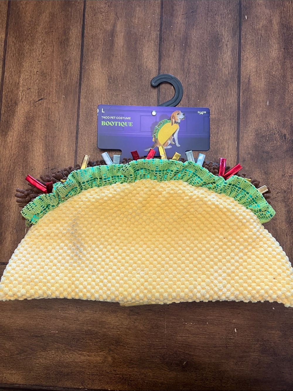 Kids Taco Pet Costume - Yellow & Green